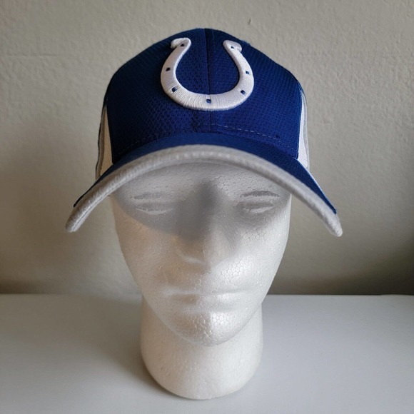 New Era 39Thirty Men's NFL Indianapolis Colts Blue Hat Size Small/ Medium - Picture 1 of 9